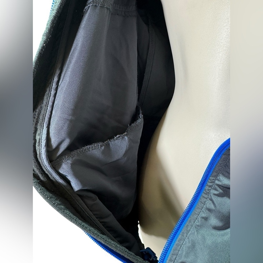 Brooks Shelter Tech Running Jacket Gray Blue Breathable Small Unisex - Picture 7 of 13